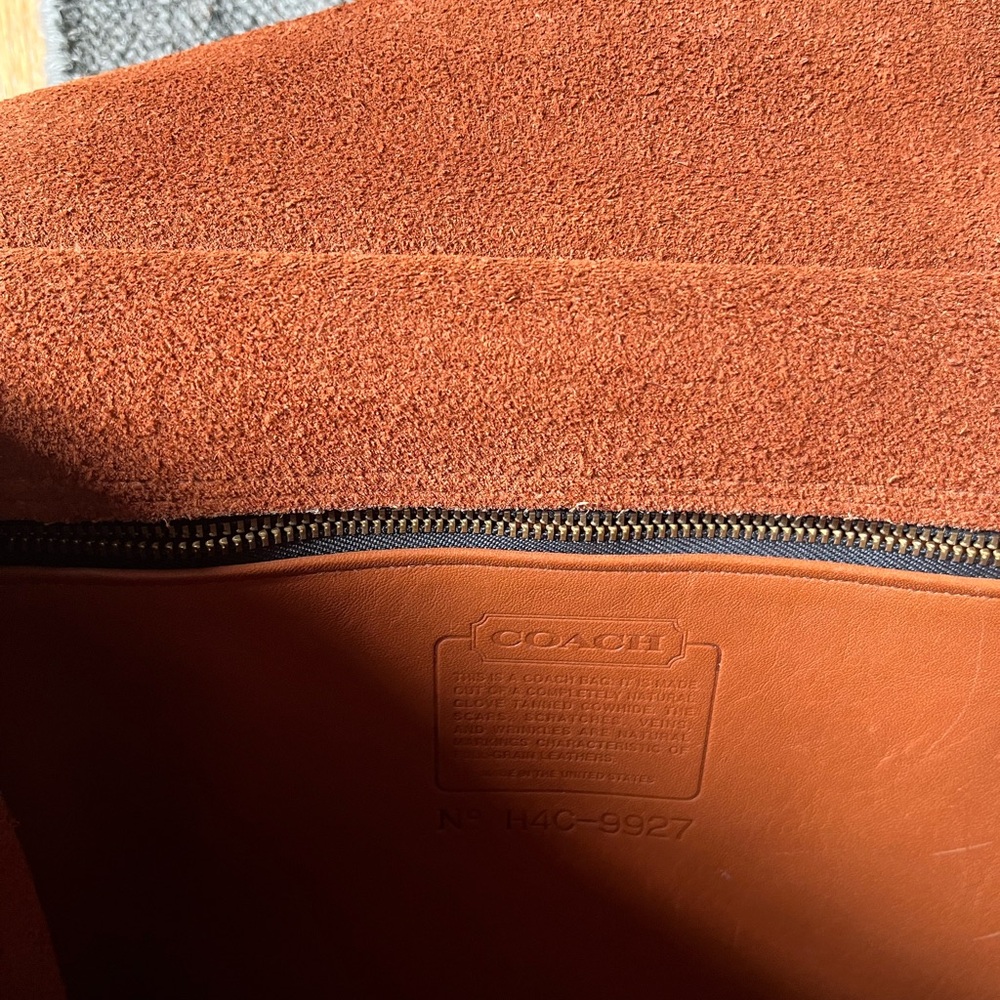 Vintage Coach Willis Tan Leather Top-Handle Bag - Picture 4 of 9